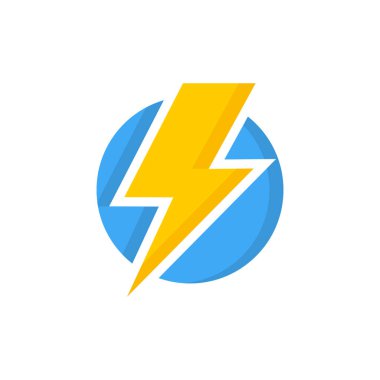 Elektrik vektör simgeleri, izole. Şimşek simgeleri. Flash simgeleri koleksiyonu. Bolt logosu. Elektrik sembolleri. Elektrikli yıldırım sembolleri. Flaş ışığı. Vektör illüstrasyonu