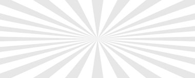 Güneş ışınları arka planı. Güneş beyaza döner. Vektör illüstrasyonu