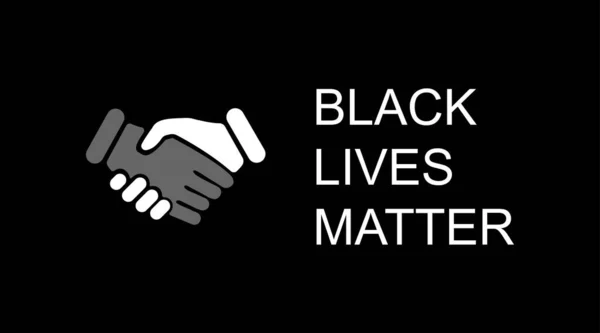 Zwarte Levens Zijn Belangrijk Zwarte Levens Zijn Materie Poster Spandoeken — Stockvector