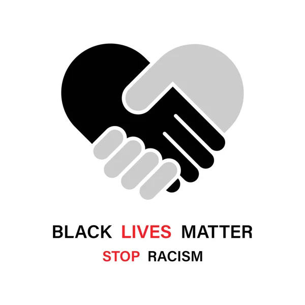 Black Lives Matter Stop Racism Black Lives Matter Poster Banners — Stock Vector