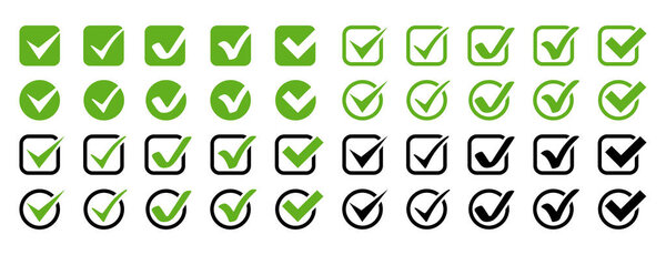 Метки. Проверьте коллекцию векторных значков метки. Деловые иконы. Отметка изолирована. Векторная иллюстрация.