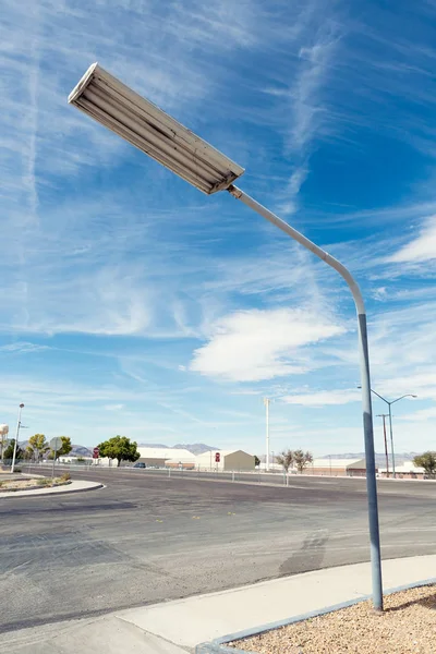 Farola Carretera Con Cielo Azul Con Filtro Effec — Foto de Stock