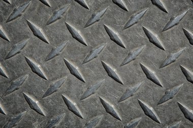 Metal elmas plaka desen ve arka plan sorunsuz, grunge elmas metal plaka