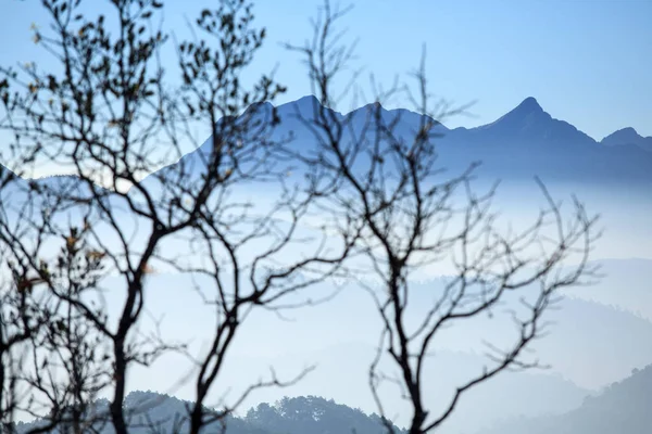 Nascer Sol Doi Kum View Point Mountain Chiang Mai Tailândia — Fotografia de Stock