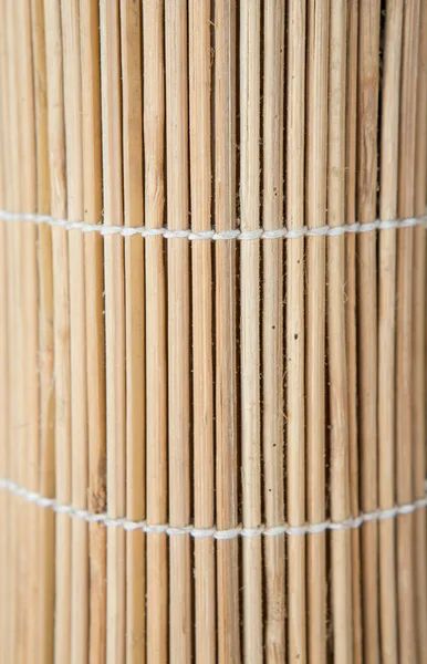 Wooden Bamboo Texture Sushi Mat Texture Empty Bamboo Sushi Mat — Stock Photo, Image