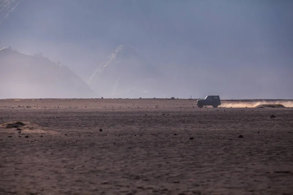 Serviço Carro 4X4 Para Turista Deserto Bromo Mountain — Fotografia de Stock