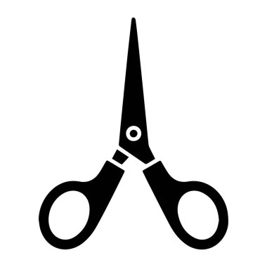 Beyaz zemin üzerinde makas silueti, beyaz arkaplan teknolojisi arka plan izole