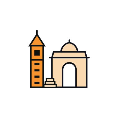 Cami simgesi vektör illüstrasyonu
