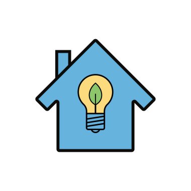 ampul evi vektör resimleme