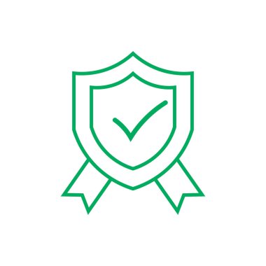 kalkan işaretleme simgesi logo tasarım ögesi vektörü