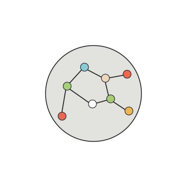 Bir ağ simgesinin vektör illüstrasyonu