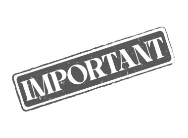 Resmi Bildirim ve Anahtar Bilgileri için Önemli Bir Kauçuk Damga Mührü