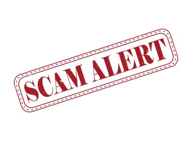 Bir Dolandırıcılık Uyarısı Lastik Mühür Mührü