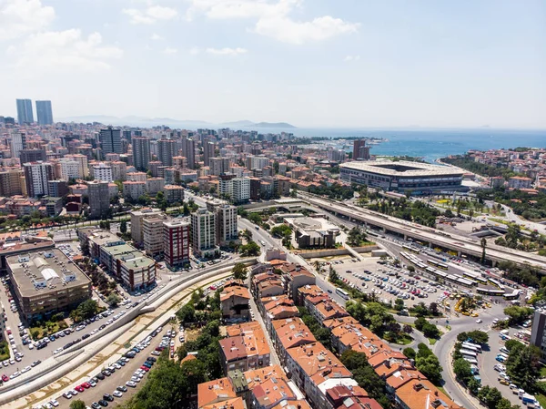 Estambul Turquía Febrero 2018 Vista Aérea Del Dron Kadikoy Estambul — Foto de Stock