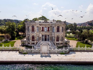 Beykoz, Istanbul City, Türkiye sarayda Küçüksu hava görünümünü. Tarihi bina.