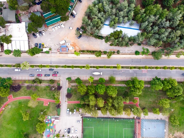 Aerial Drone View Ugur Mumcu Aydos Forest Istanbul Kartal Cityscape — Stock Photo, Image