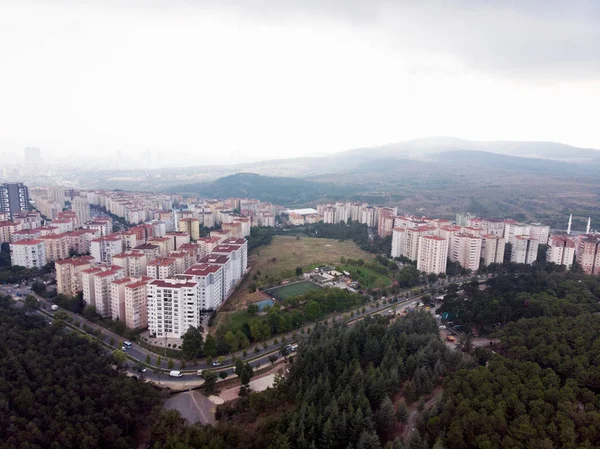 Vista Aérea Del Bosque Ugur Mumcu Aydos Estambul Kartal Paisaje —  Fotos de Stock