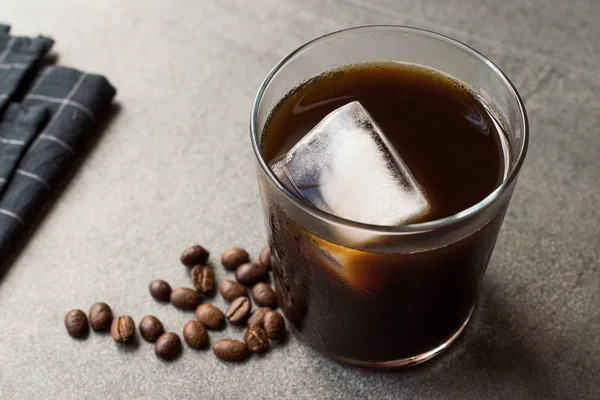 Cold Brew Coffee with Ice. Organic Summer Beverage.