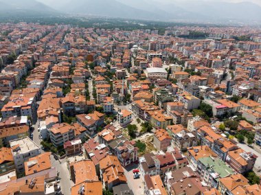 Kenti hava uçak daire ile / Denizli ili Türkiye'de. Cityscape.