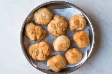 Türk kızarmış hamur ekmek Pisi Halka. Geleneksel ev yapımı yiyecek.