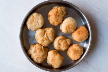 Türk kızarmış hamur ekmek Pisi Halka. Geleneksel ev yapımı yiyecek.