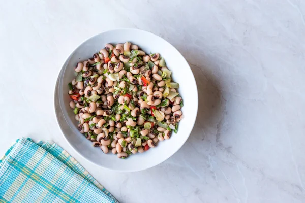 Kidney Bean Salad Tomatoes Parsley Dill Borulce Salatasi Salata Homemade — Stock Photo, Image