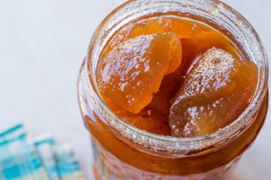 Narenciye Jam Bergamot kavanoza / marmelat. Organik gıda.