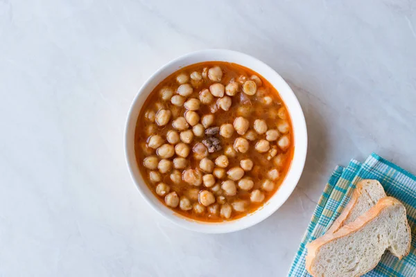 Comida Turca Garbanzos Con Carne Etli Nohut Alimentos Tradicionales — Foto de Stock