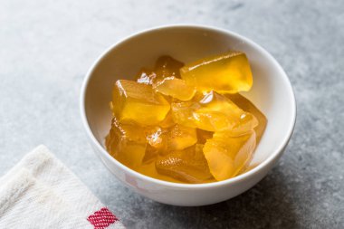 Seramik kase ev yapımı organik reçel karpuz / marmelat. Organik gıda.