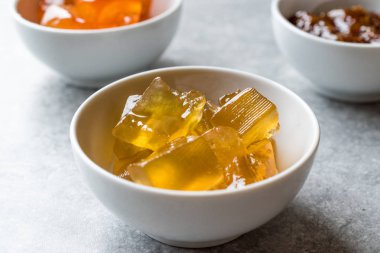 Seramik kase ev yapımı organik reçel karpuz / marmelat. Organik gıda.