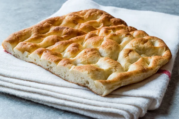 Pão Turco Tirnak Pide Pita Para Kebab Pastelaria Tradicional — Fotografia de Stock