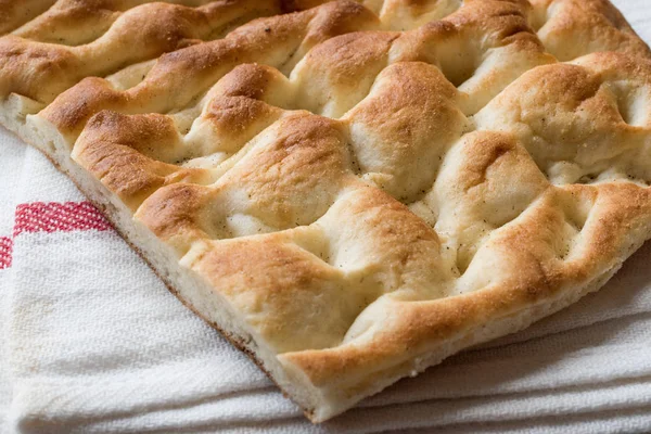 Pão Turco Tirnak Pide Pita Para Kebab Pastelaria Tradicional — Fotografia de Stock