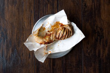 Yemek pirinç doldurulmuş işkembe Sirdan Dolma / Adana sakatat gıda Shirdan. Geleneksel çanak.