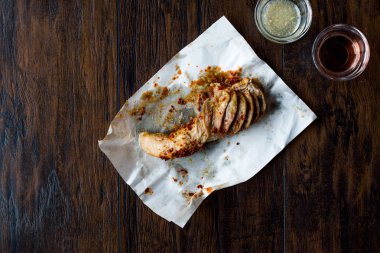 Yemek pirinç doldurulmuş işkembe Sirdan Dolma / Adana sakatat gıda Shirdan. Geleneksel çanak.