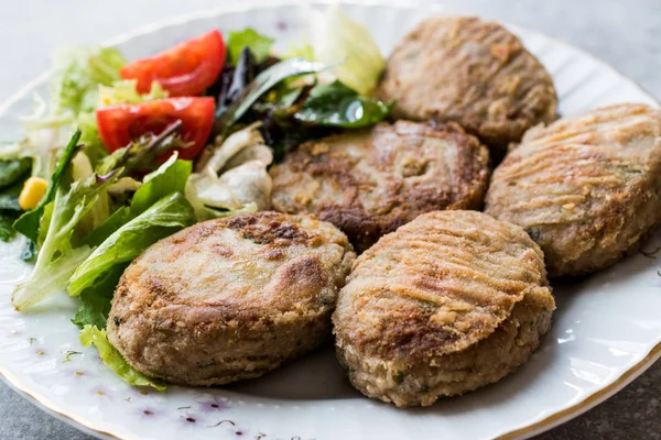 Comida Tradicional Turca Kadinbudu Kofte Almôndega Arroz Carne Falafel Alimentos — Fotografia de Stock