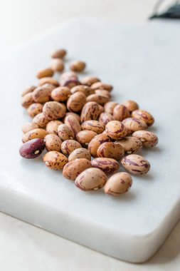 Ham kuru Pinto fasulye mermer gemide / barbunya fasulyesi. Organik gıda.