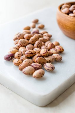 Ham kuru Pinto fasulye mermer gemide / barbunya fasulyesi. Organik gıda.