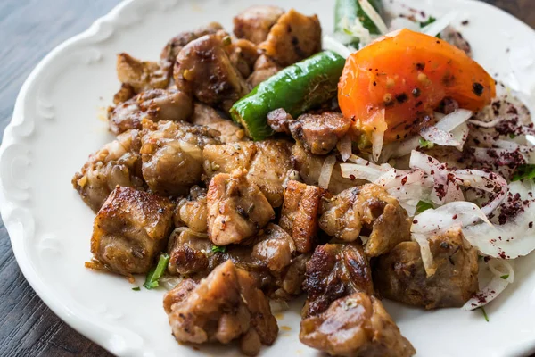 Türkisches Traditionelles Innereien Essen Uykuluk Mit Drüse Bauchspeicheldrüse Oder Brustkorb — Stockfoto