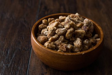 Kurutulmuş tarihi meyve adet ahşap kase / organik kuru meyve Snack