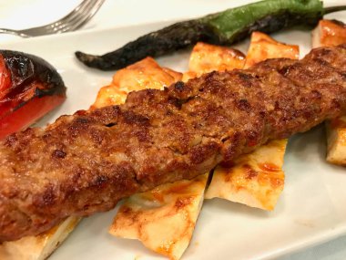 Türk Adana Kebap, kıyılmış et (Urfa Kebap)