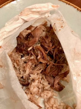 Kağıt/Tando doldurulmuş pirinç ile Türk Gıda dilimlenmiş Dana eti