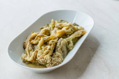 Ev yapımı patlıcan hamur Baba Ganoush/patlıcan dip.