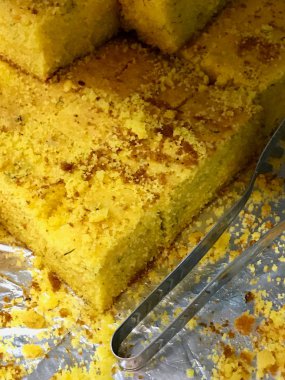 Mısır Ekmek Taze Pişmiş Ev Yapımı Geleneksel Gıda.