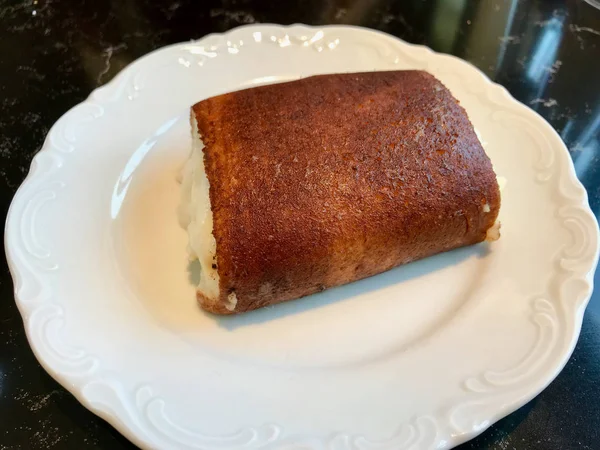 Turkish Traditional Desert Kazandibi / Milk Pudding. — Stock Photo, Image