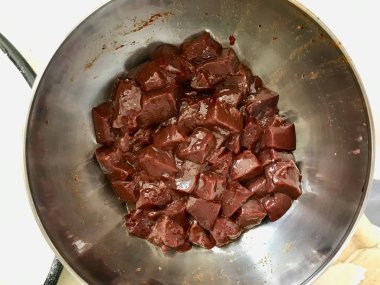 Ham Arnavut ciğeri Arnavut Cigeri Cook'a Hazır / Ciger