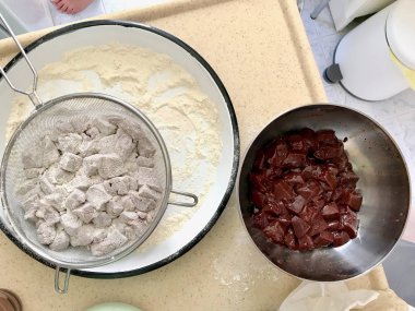 Ham Arnavut ciğeri Arnavut Cigeri Cook'a Hazır / Ciger