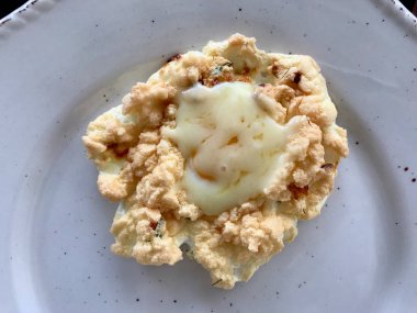 Bulut yumurta trendy sağlıklı yeme Concept kahvaltı Için.