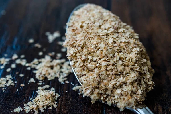 Wheat Germ in Spoon. Ready to Use. — Stock Photo, Image