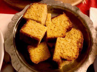 Türk Mısır ekmeği / Misir Ekmegi Bakır Kase (organik gıda)