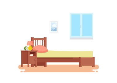 Modern badroom iç tasarım ikonu. Vektör illüstratör hisse çizimi